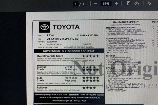 2025 Toyota RAV4 XLE Premium