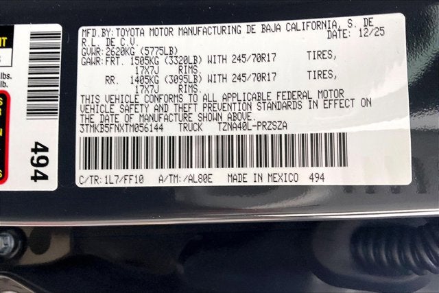 2026 Toyota Tacoma SR5