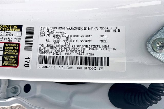 2026 Toyota Tacoma SR5