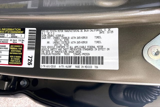 2026 Toyota Tacoma Limited