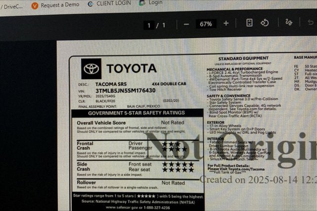 2025 Toyota Tacoma SR5