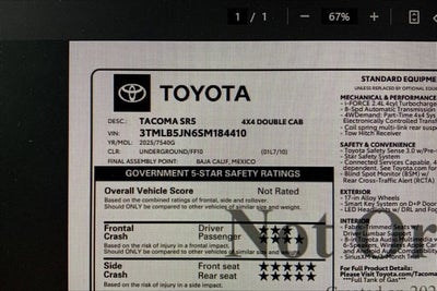 2025 Toyota Tacoma SR5