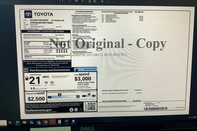 2025 Toyota Tacoma TRD Sport