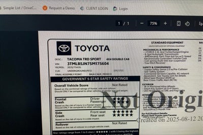 2025 Toyota Tacoma TRD Sport