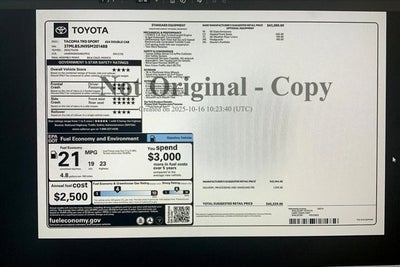 2025 Toyota Tacoma TRD Sport