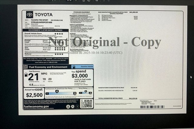 2025 Toyota Tacoma TRD Sport