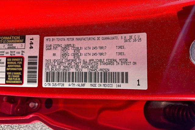 2025 Toyota Tacoma SR5