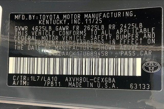 2026 Toyota Camry XLE