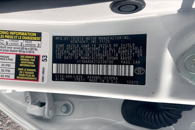 2026 Toyota Camry XSE