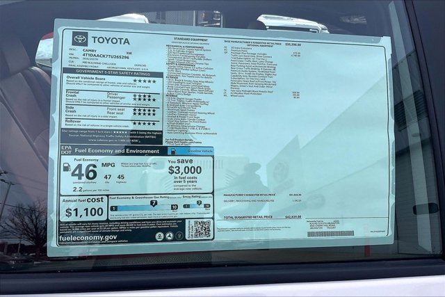 2026 Toyota Camry XSE