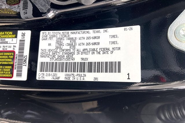 2026 Toyota Tundra Limited