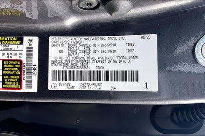 2026 Toyota Tundra SR5