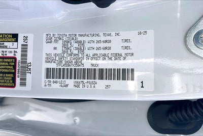 2026 Toyota Tundra SR5