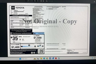 2026 Toyota Corolla LE