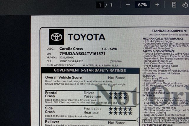 2026 Toyota Corolla Cross XLE