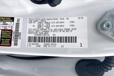 2026 Toyota Sequoia TRD Pro