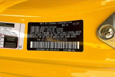 2026 Toyota GR86 Yuzu Edition