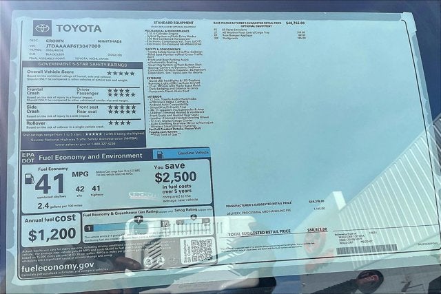 2026 Toyota Toyota Crown Nightshade