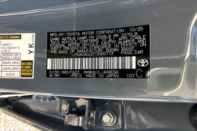 2026 Toyota Prius Plug-in Hybrid SE