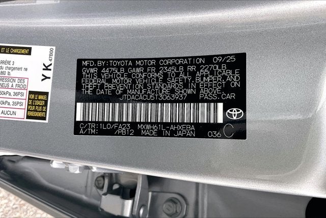 2026 Toyota Prius Plug-in Hybrid SE