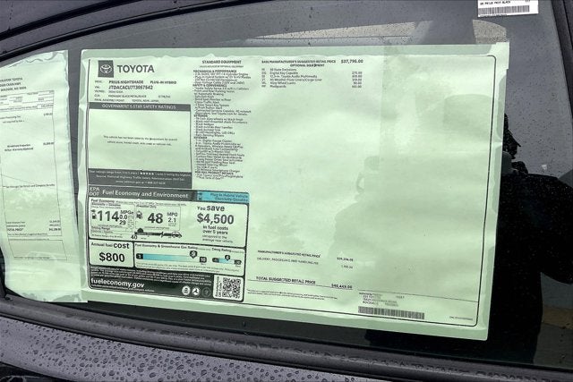 2026 Toyota Prius Plug-in Hybrid Nightshade Edition