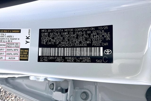 2026 Toyota Prius Plug-in Hybrid SE