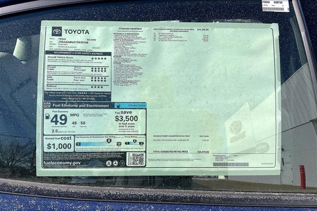 2026 Toyota Prius XLE AWD