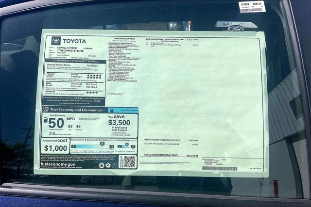 2026 Toyota Corolla Hybrid LE