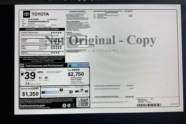 2025 Toyota RAV4 Hybrid XLE