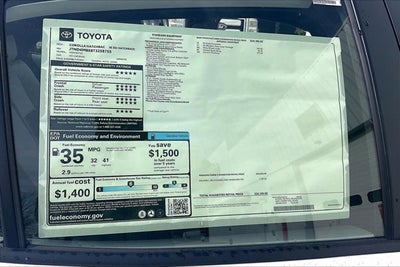 2026 Toyota Corolla Hatchback SE