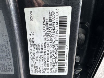 2026 Honda Accord Sedan SE