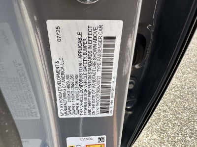 2025 Honda Accord Hybrid EX-L