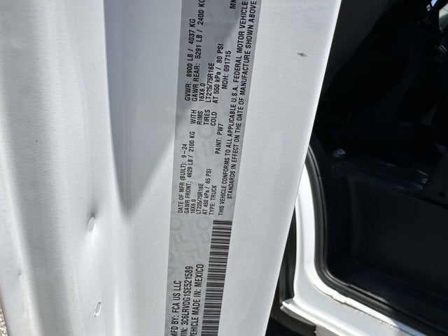 2025 RAM ProMaster Cargo Van Tradesman