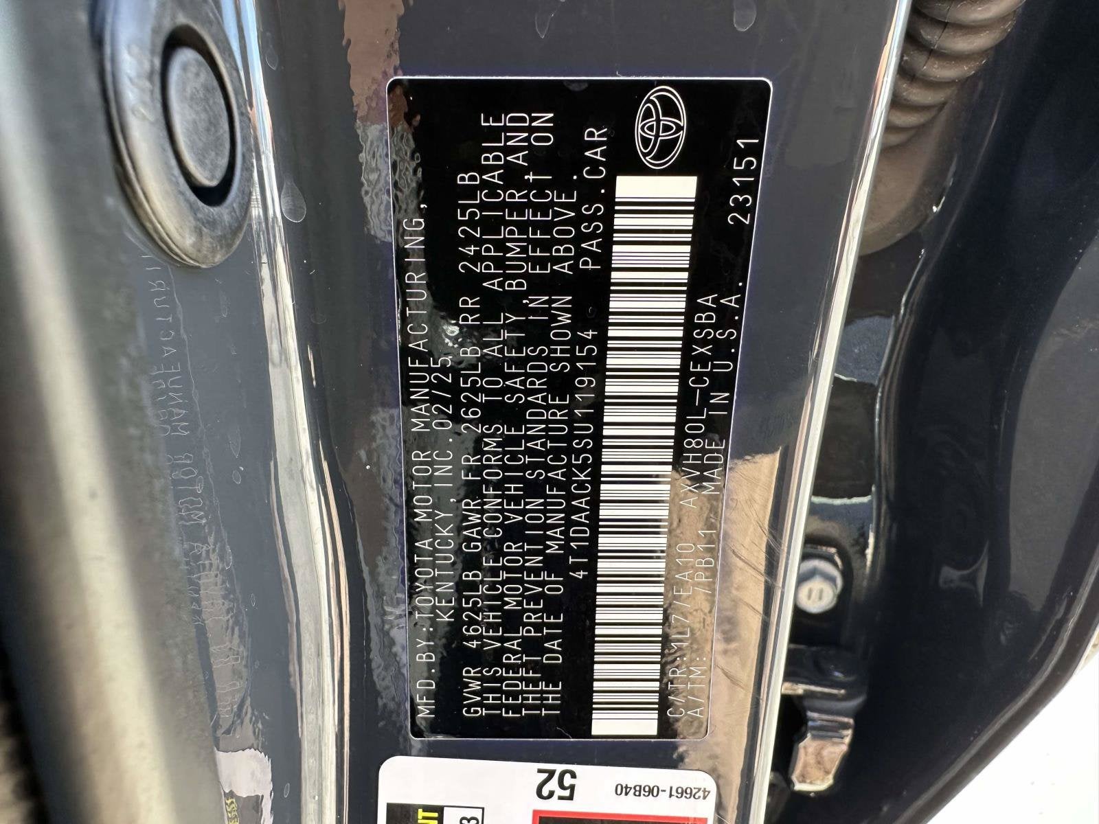 2025 Toyota Camry Base