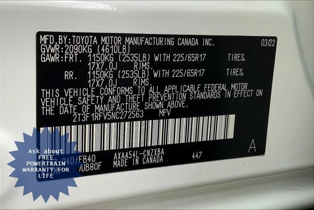 2022 Toyota RAV4 LE