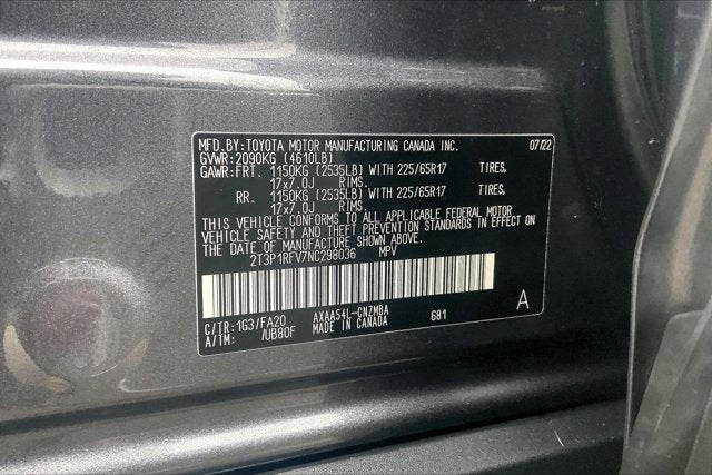 2022 Toyota RAV4 XLE