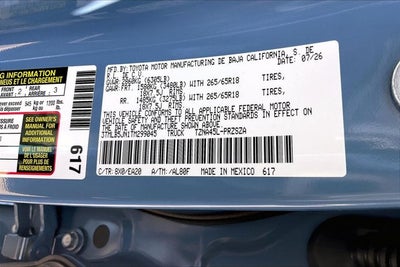 2026 Toyota Tacoma 4WD TRD Off Road