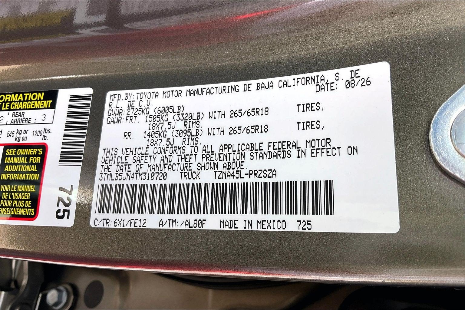 2026 Toyota Tacoma 4WD TRD Sport