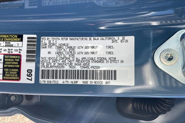 2026 Toyota Tacoma 4WD TRD Off Road