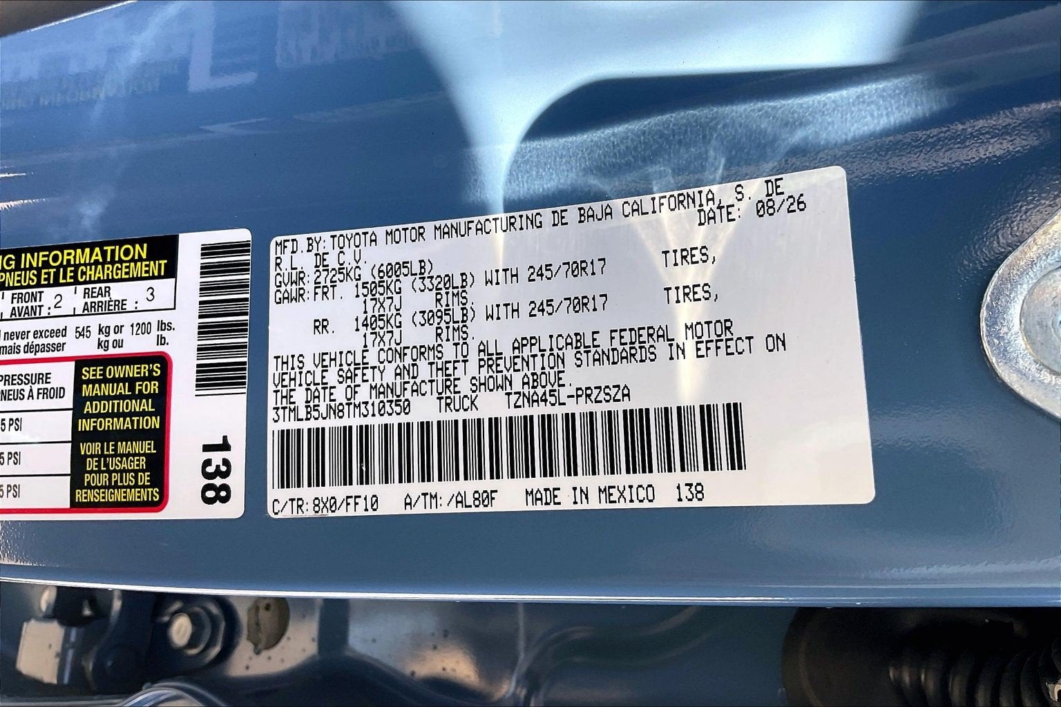 2026 Toyota Tacoma 4WD SR5