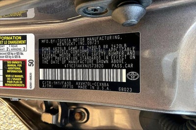 2022 Toyota Camry Hybrid Hybrid LE