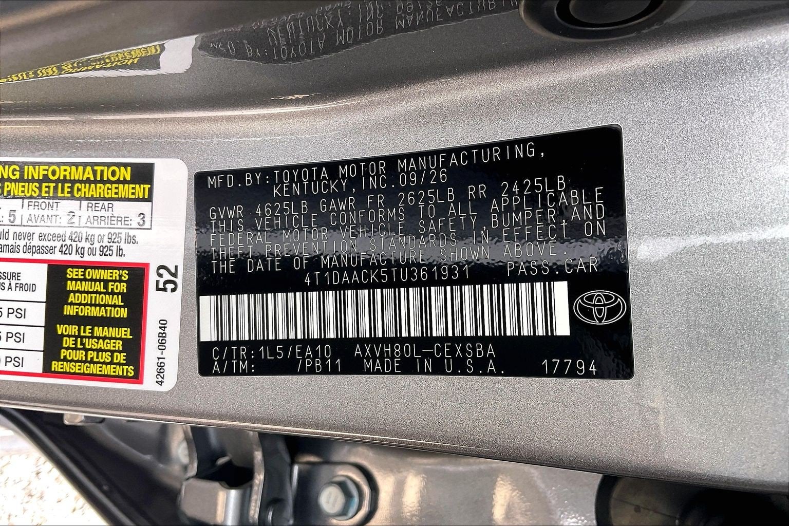 2026 Toyota Camry SE