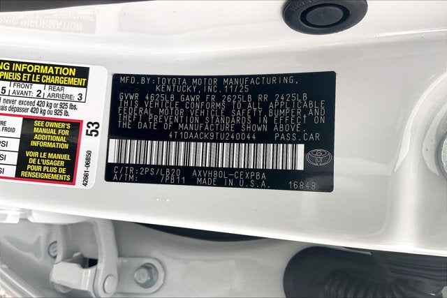 2026 Toyota Camry XSE