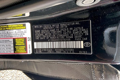 2026 Toyota Camry SE