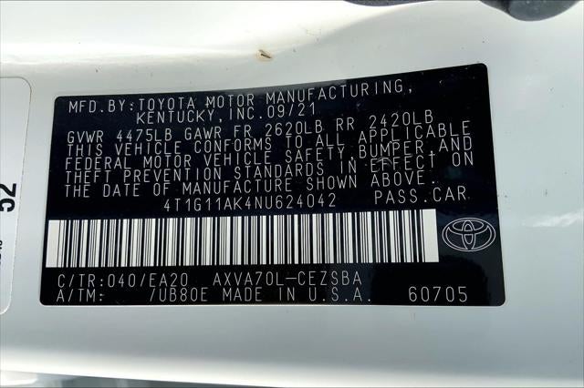 2022 Toyota Camry SE