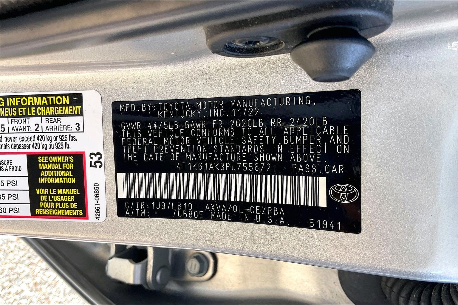 2023 Toyota Camry XSE