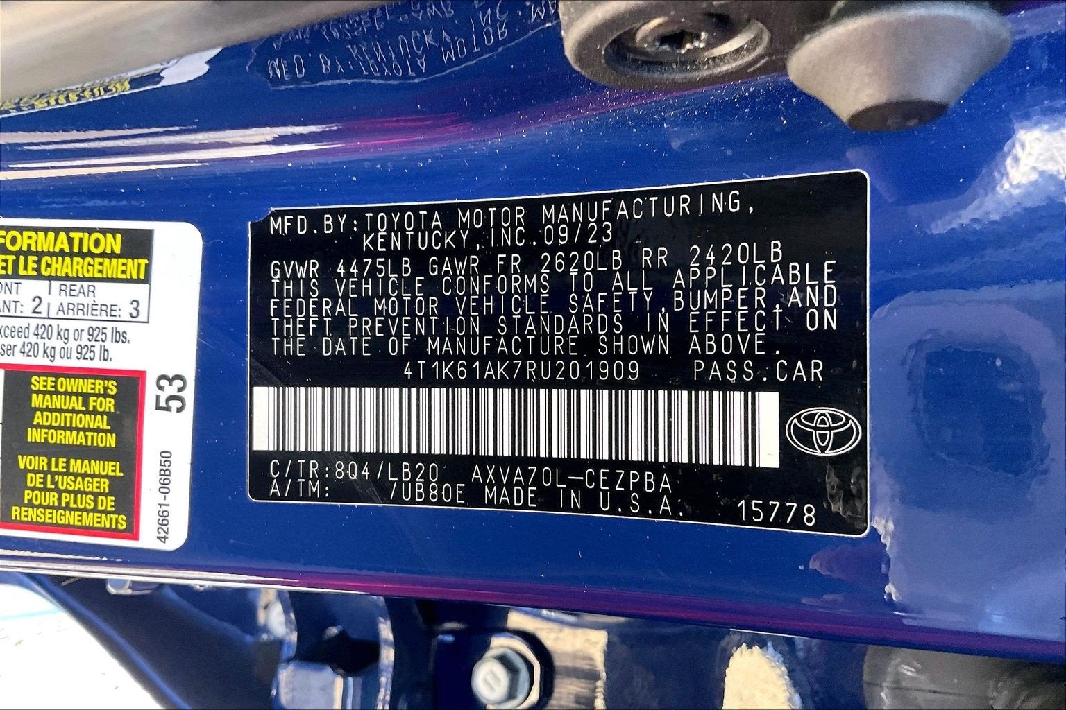 2024 Toyota Camry XSE