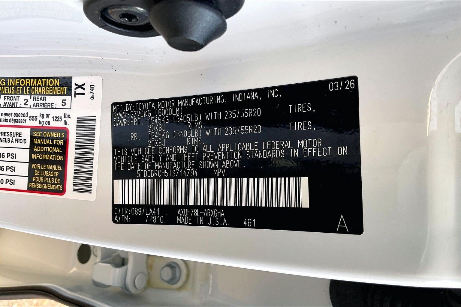 2026 Toyota Highlander Hybrid Hybrid Platinum