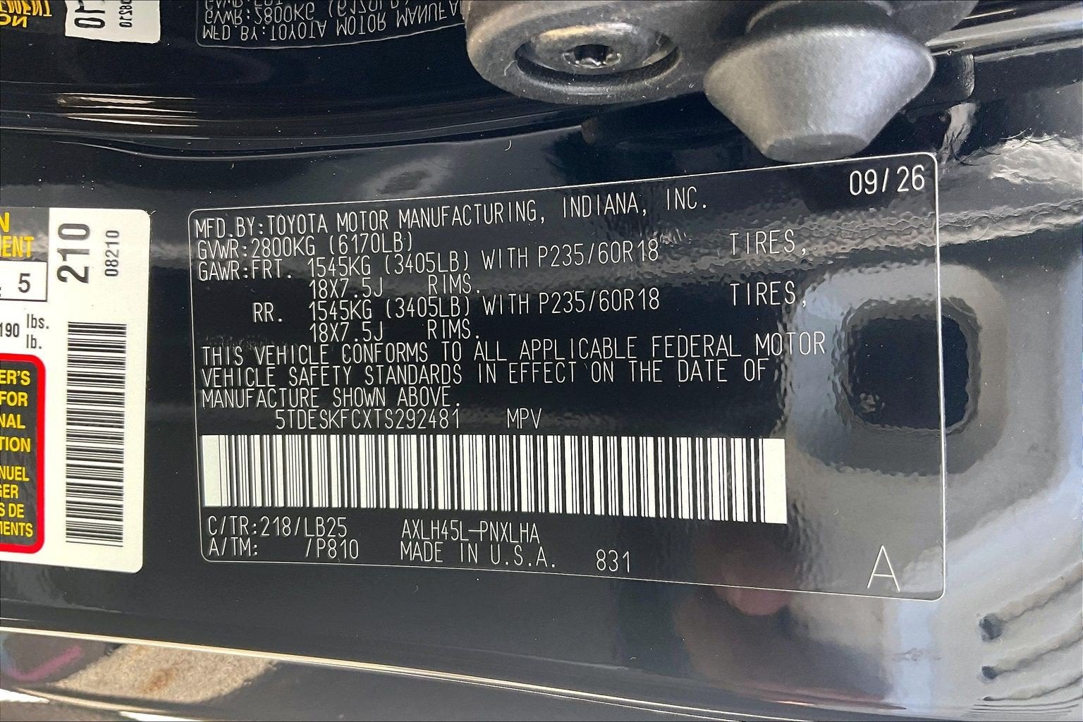 2026 Toyota Sienna Platinum
