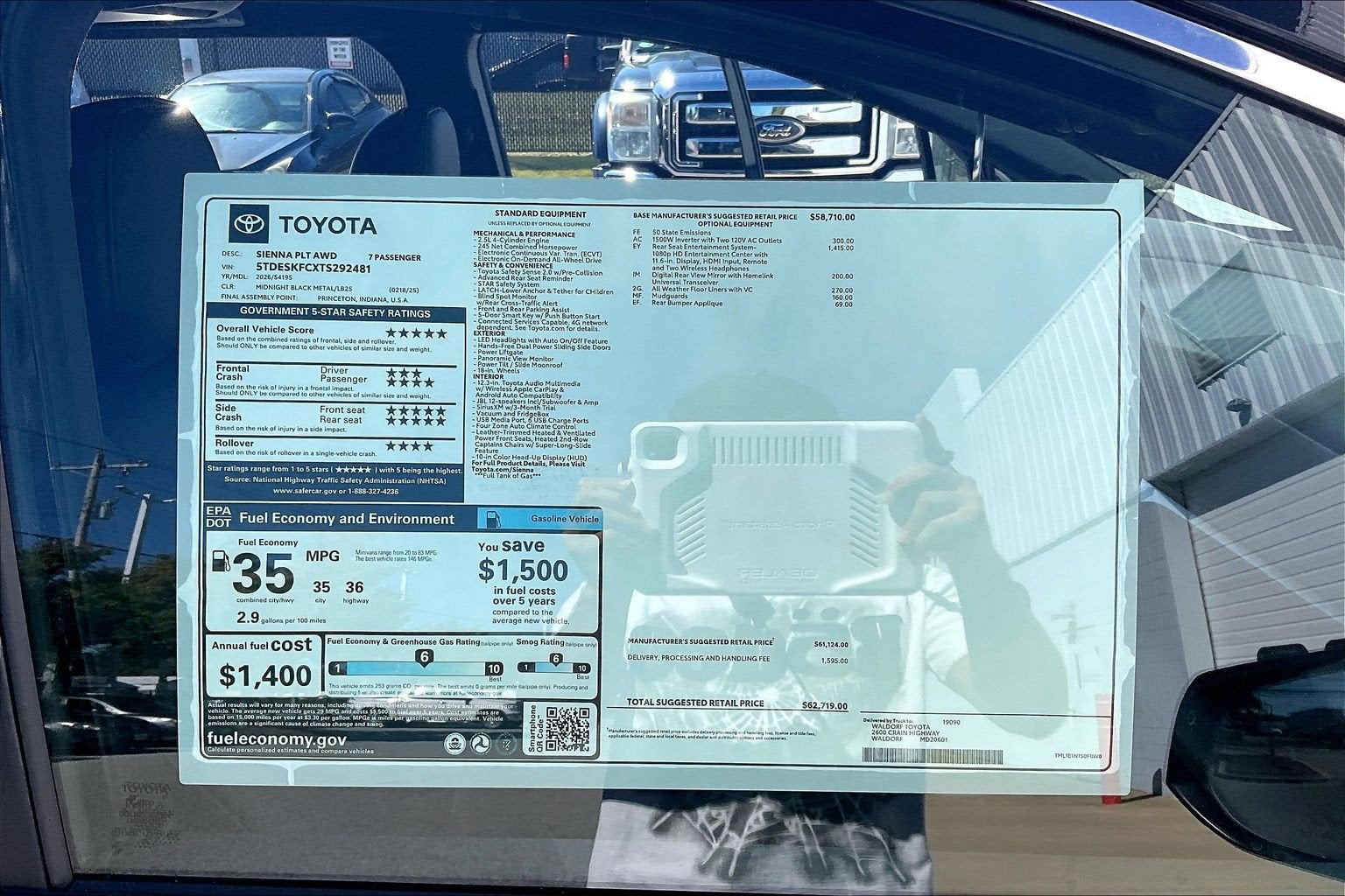 2026 Toyota Sienna Platinum
